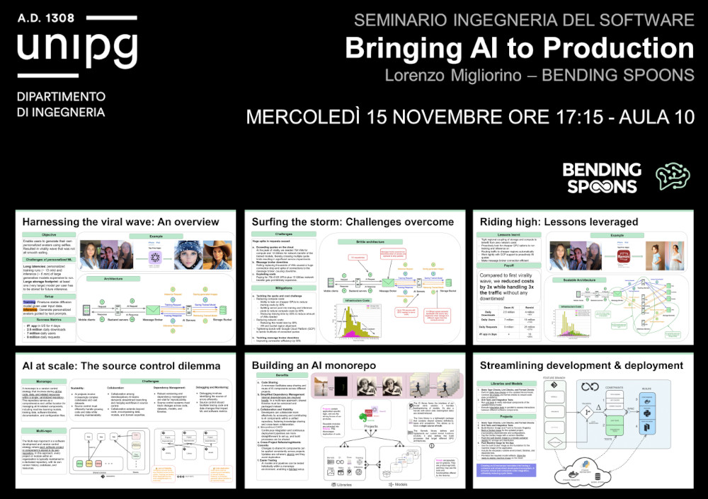 Seminario: "Bringing AI to Production"